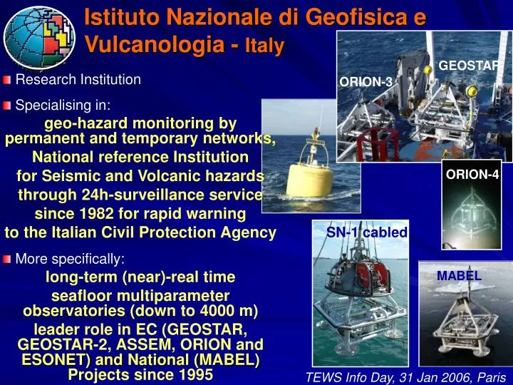 istituto nazionale di geofisica e vulcanologia italy
