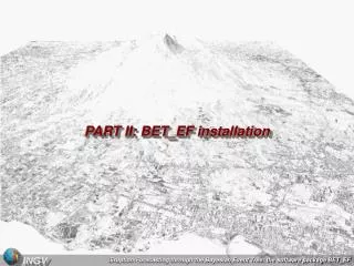 PART II: BET_EF installation