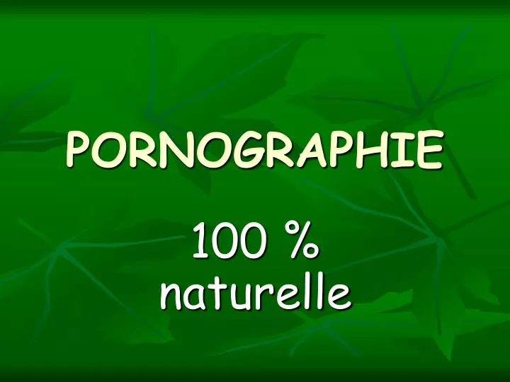 pornographie