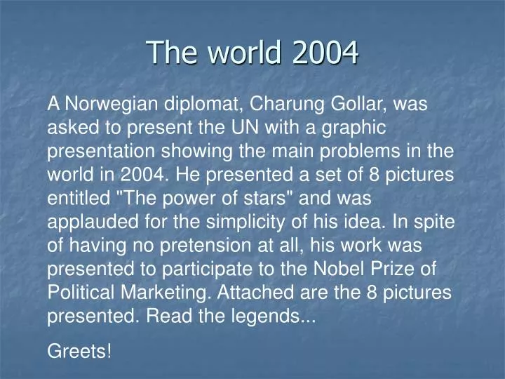 the world 2004