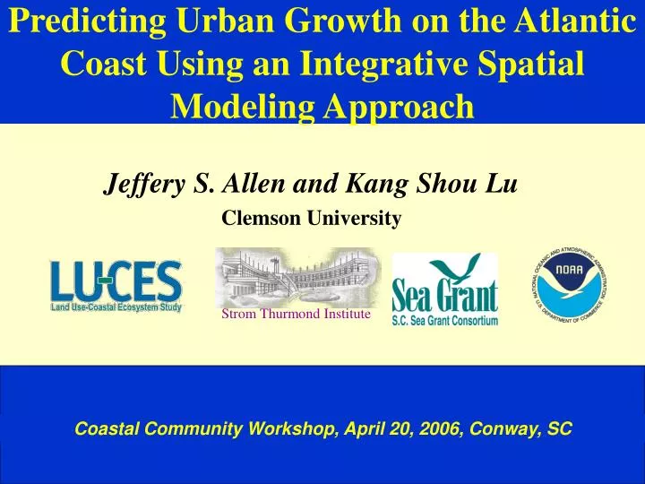 predicting urban growth on the atlantic coast using an integrative spatial modeling approach