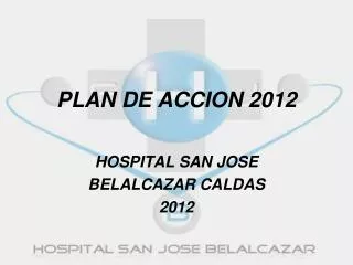 PLAN DE ACCION 2012