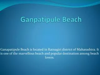 Ganpatipule Beach Maharashtra