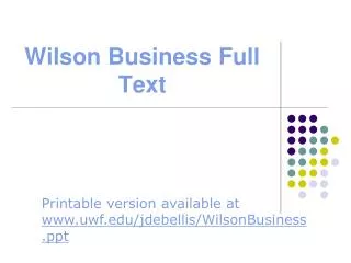 Wilson Business Full Text