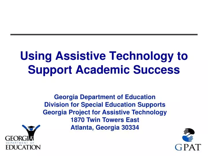 using assistive technology to support academic success