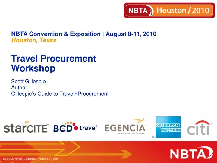 travel procurement workshop