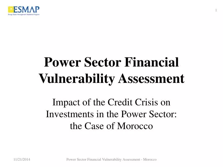 power sector financial vulnerability assessment