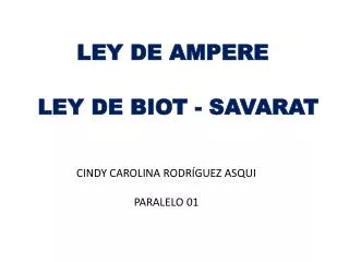 ley de ampere