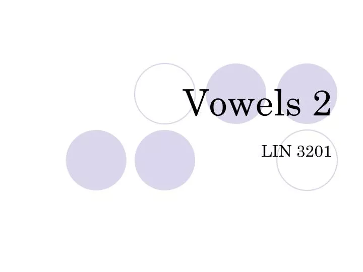 vowels 2