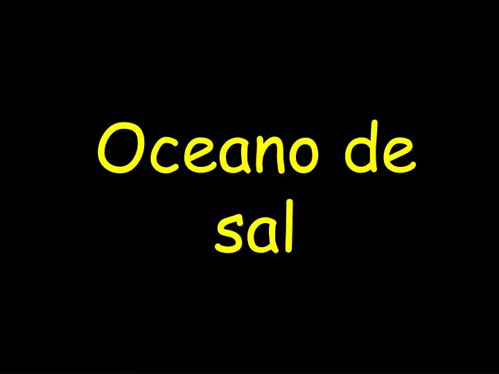 oceano de sal