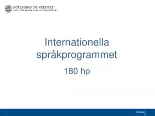 Internationella språkprogrammet 180 hp