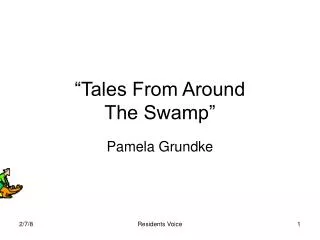 “Tales From Around The Swamp”
