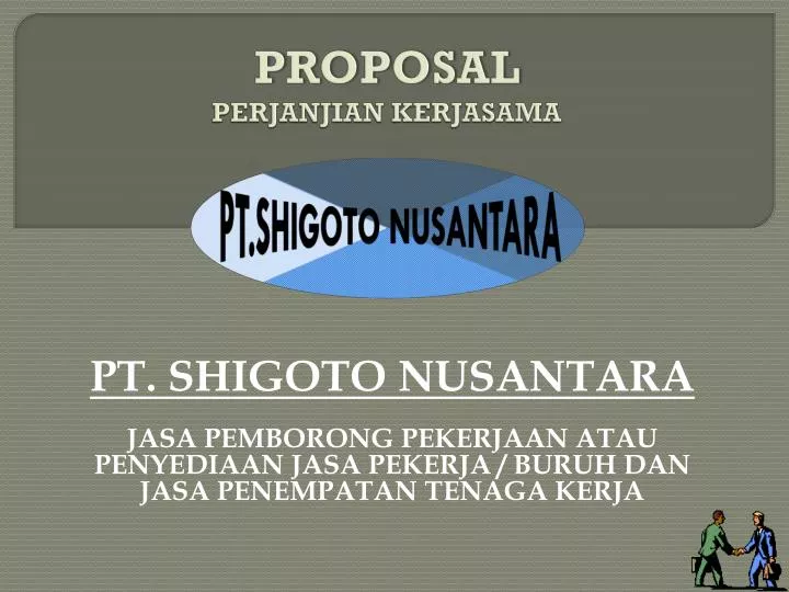 proposal perjanjian kerjasama