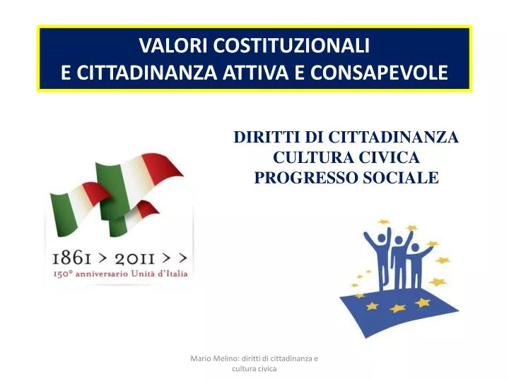 valori costituzionali e cittadinanza attiva e consapevole