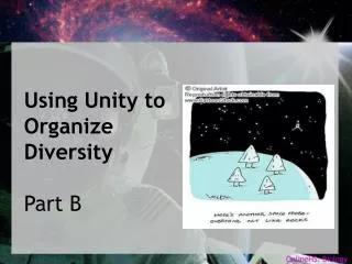 Using Unity to Organize Diversity Part B