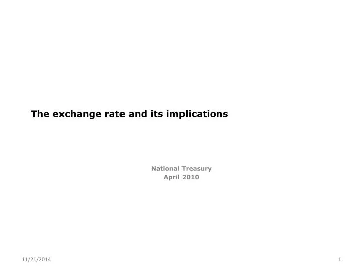the exchange rate and its implications