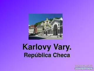 Karlovy Vary. República Checa