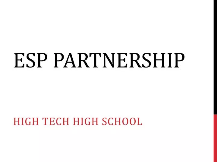 esp partnership