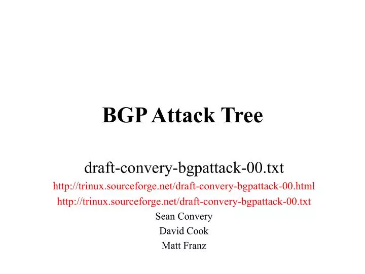 bgp attack tree