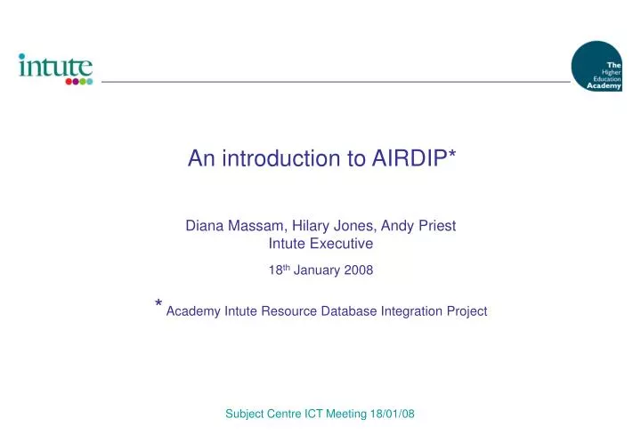 an introduction to airdip