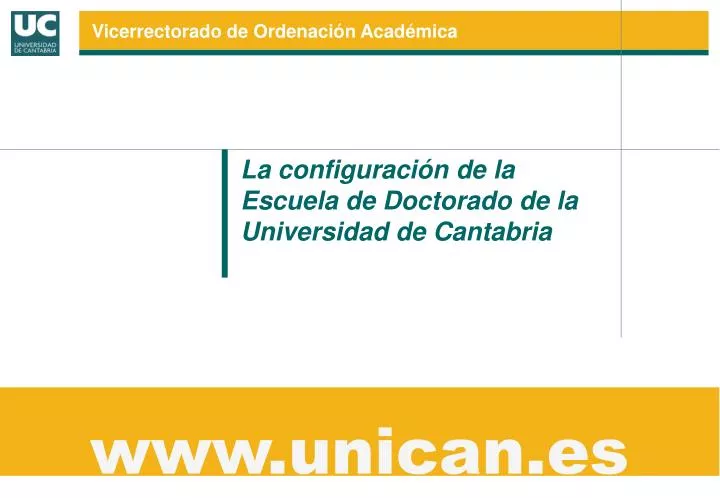 la configuraci n de la escuela de doctorado de la universidad de cantabria