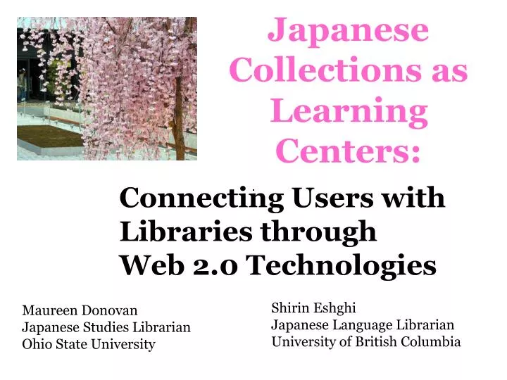japanese collections as learning centers