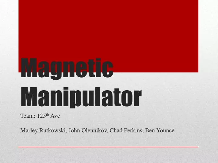 magnetic manipulator