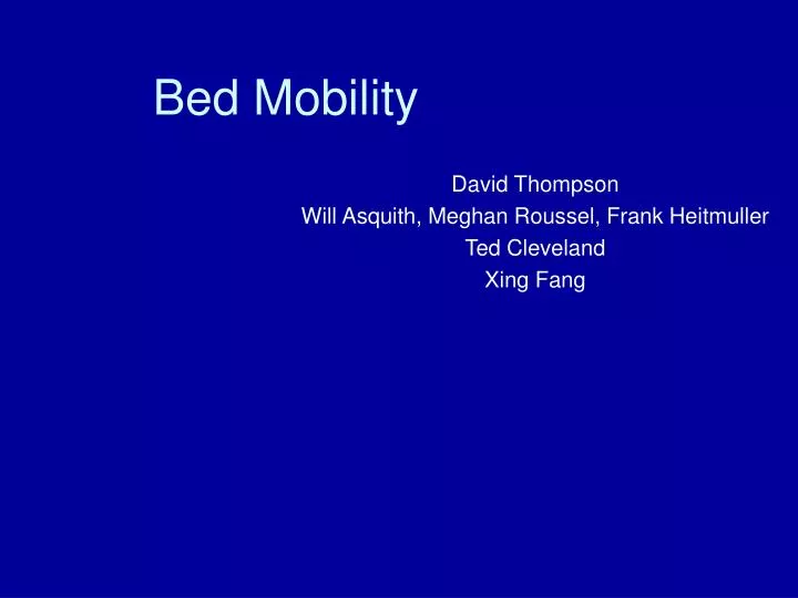 bed mobility