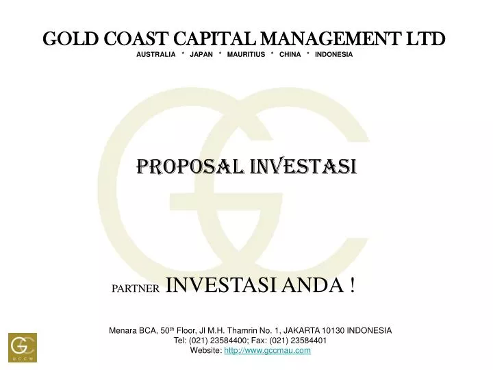 proposal investasi