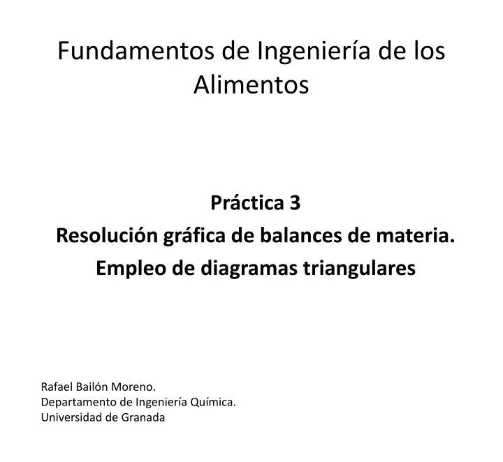 fundamentos de ingenier a de los alimentos