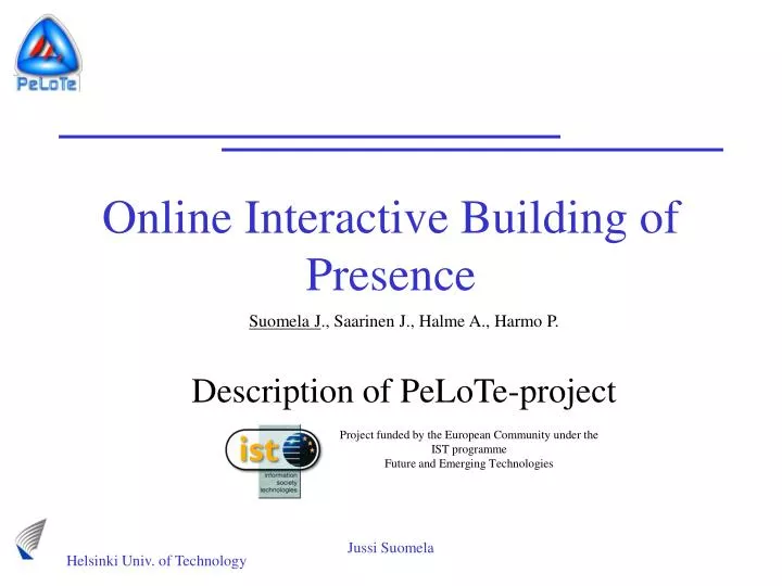 online interactive building of presence