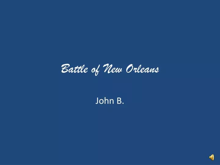 battle of new orleans