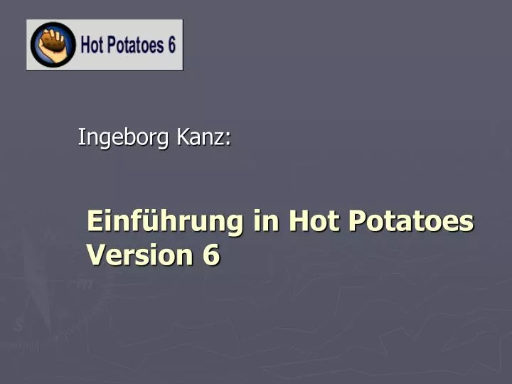 einf hrung in hot potatoes version 6