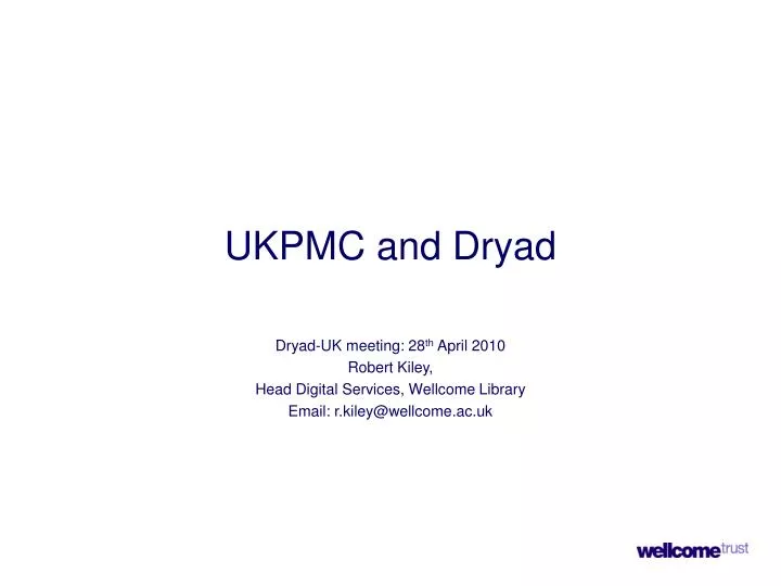 ukpmc and dryad