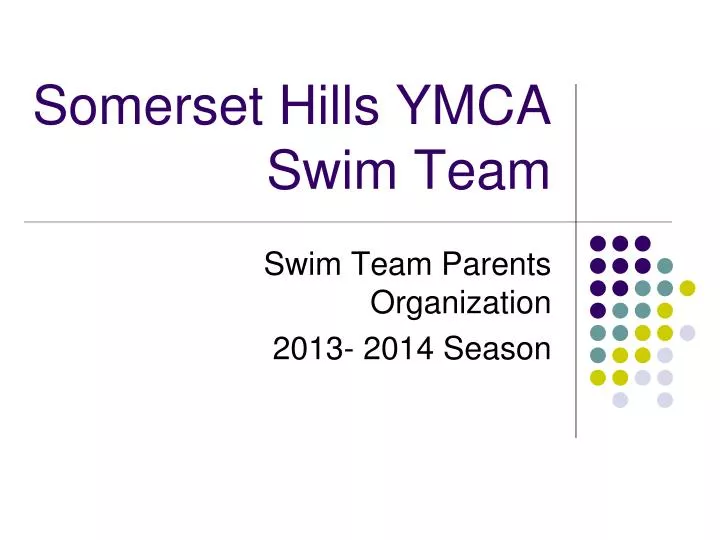 somerset hills ymca swim team