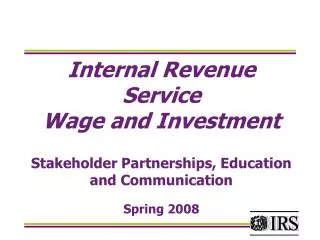 International Students Income Tax Seminar
