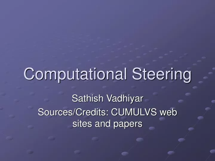 computational steering