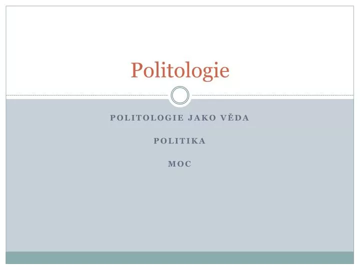 politologie