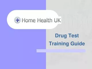 Drug Test Training Guide