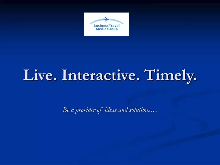 live interactive timely