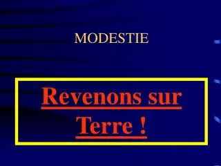 modestie
