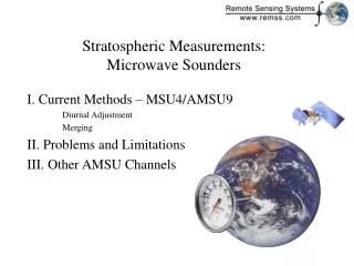 Stratospheric Measurements: Microwave Sounders