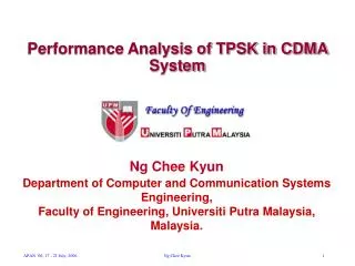Performance Analysis of TPSK in CDMA System