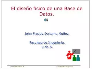 el dise o f sico de una base de datos