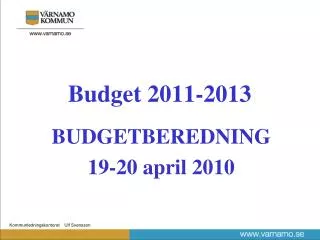 Budget 2011-2013
