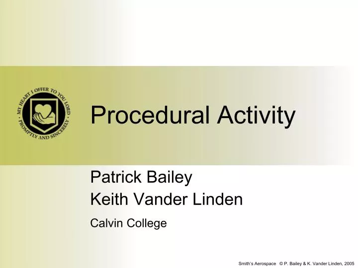 procedural activity