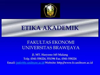 etika akademik