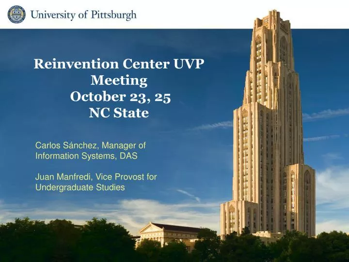 reinvention center uvp meeting october 23 25 nc state