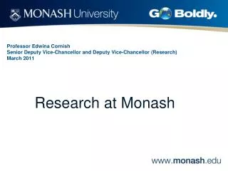 Research at Monash
