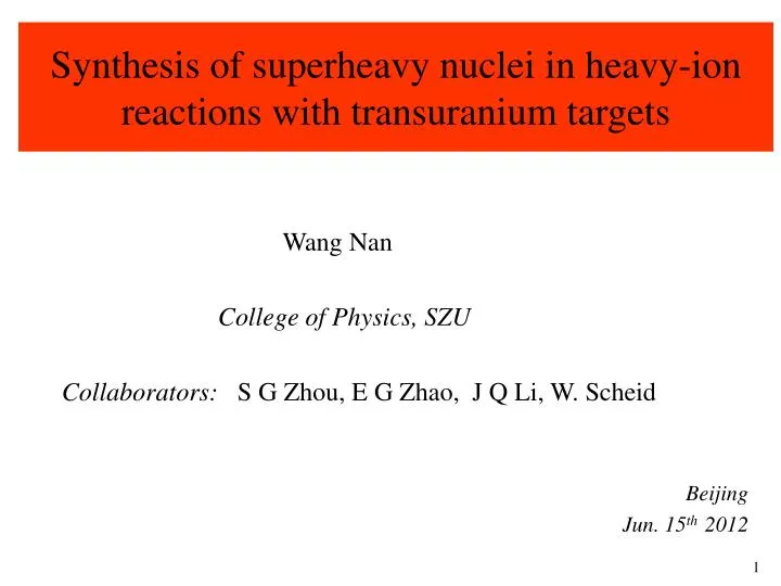 synthesis of superheavy nuclei in heavy ion reactions with transuranium targets